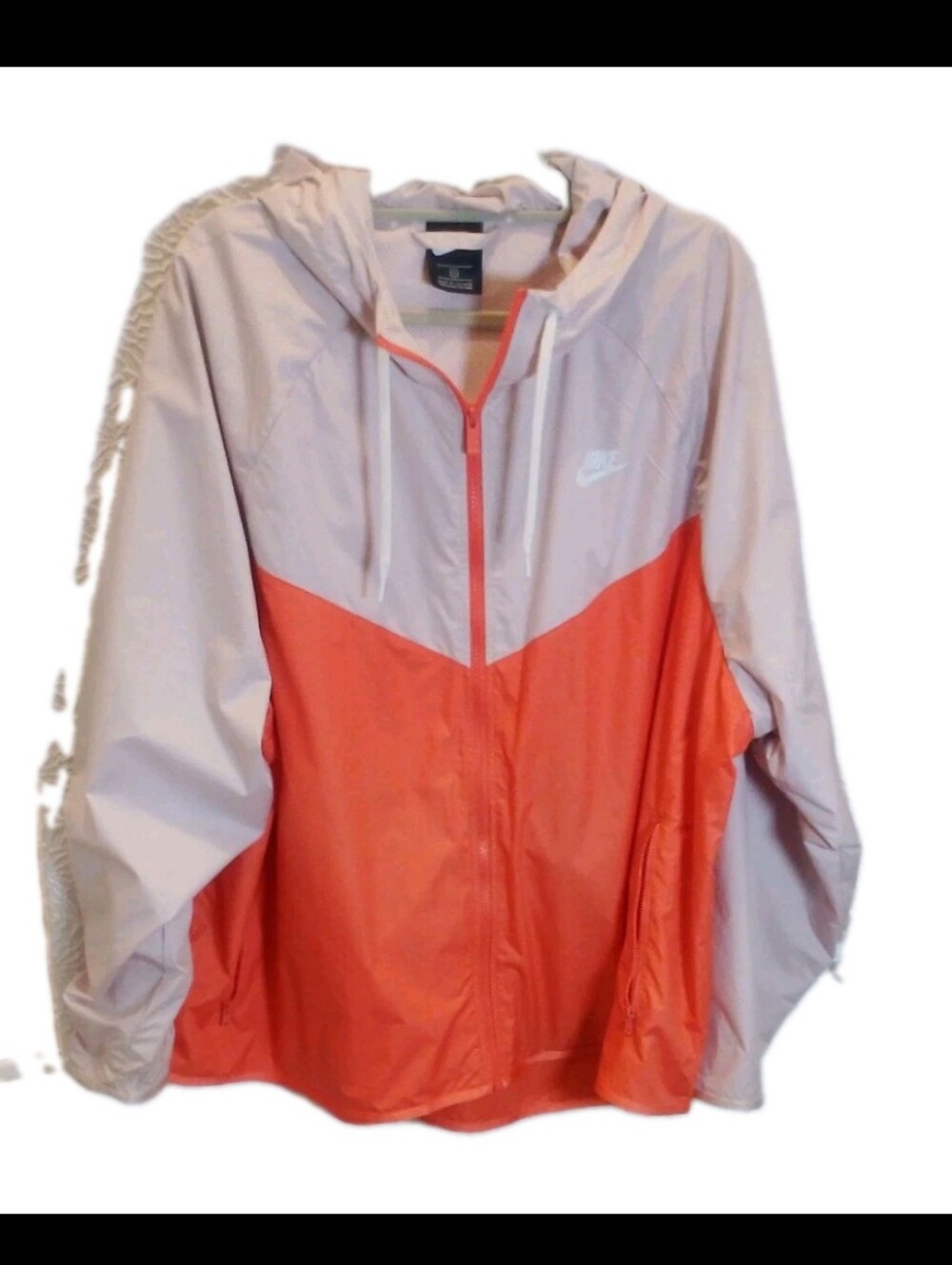 Nike Windrunner Pink Coral Colorblock Jacket Women 3X Plus Size
